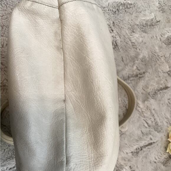 FURLA CREAM LEATHER SNAP CLOSURE SHOULDER BAG - Picture 12 of 12